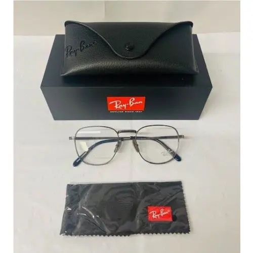Ray-ban RX8258V Frank II Titanium Optics in Polished Gunmetal 51-20-140