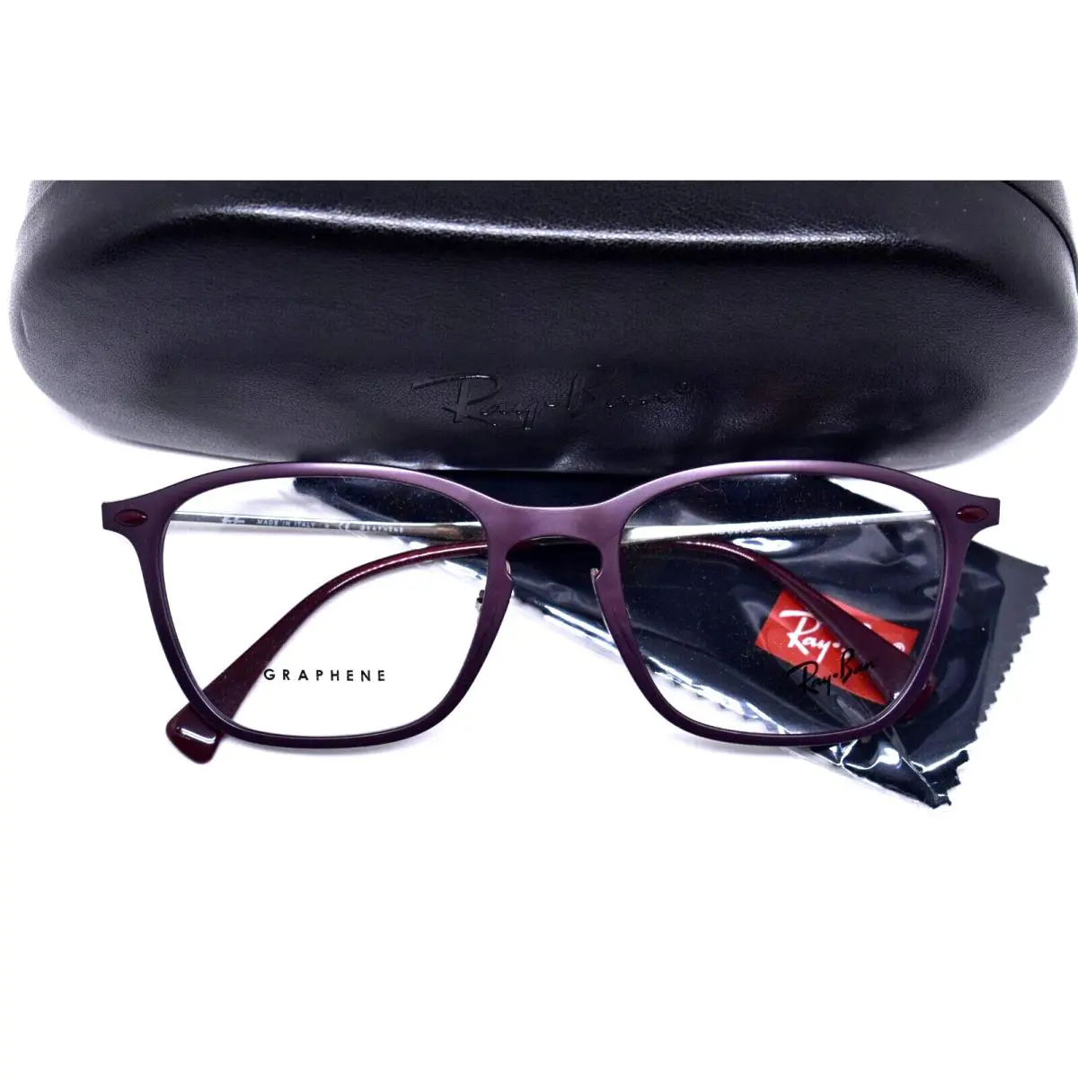 Ray-ban Italy Graphene Eyeglasses Rx Purple 8955 8031 53