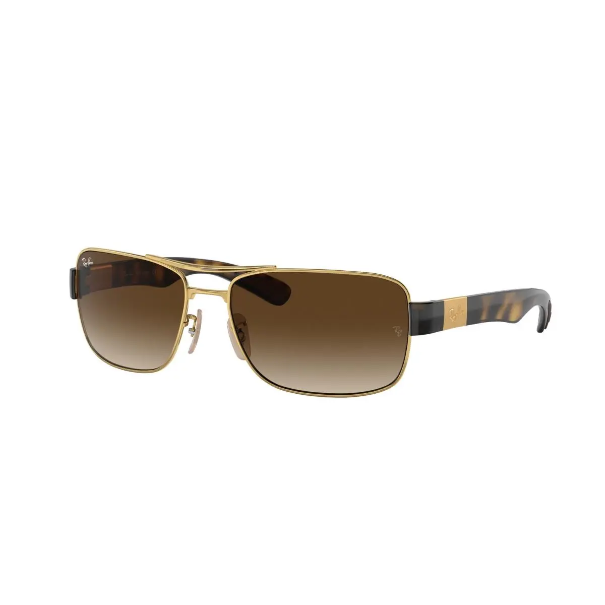 Ray Ban RB3522 001 13 Arista Gold Brown Gradient Men`s 61 mm Sunglasses