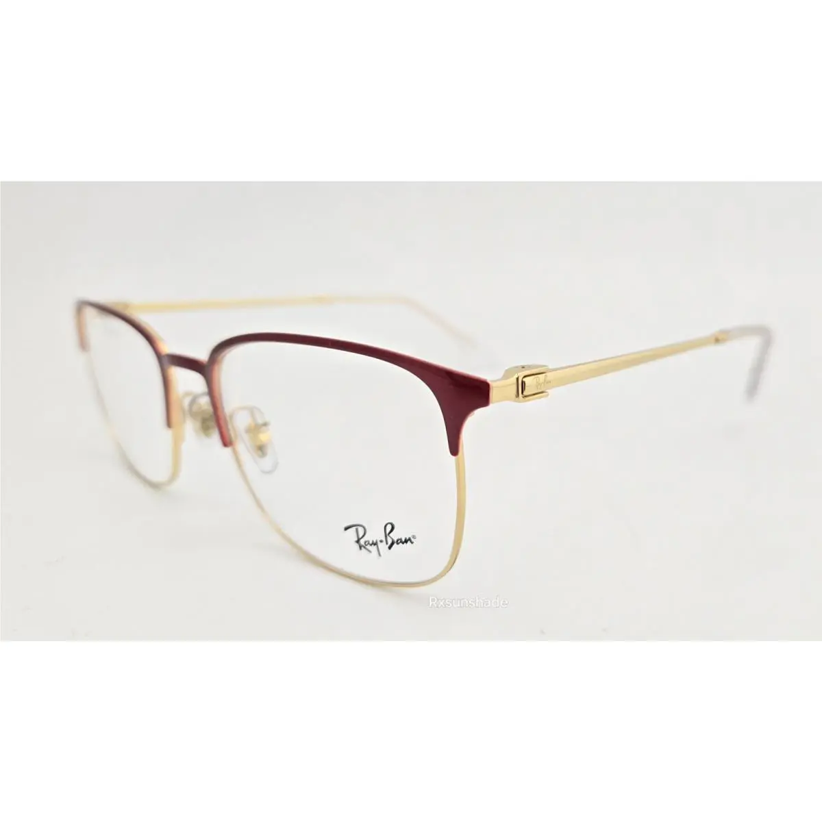 Ray Ban Eyeglasses RB 6494 Color 3156 Red Gold Size 56 Large Square