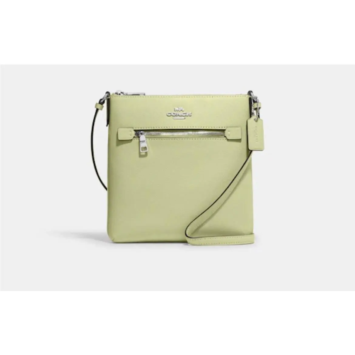 W/tag Coach Mini Rowan Crossgrai File Bag Pale Lime/silver Below Retail