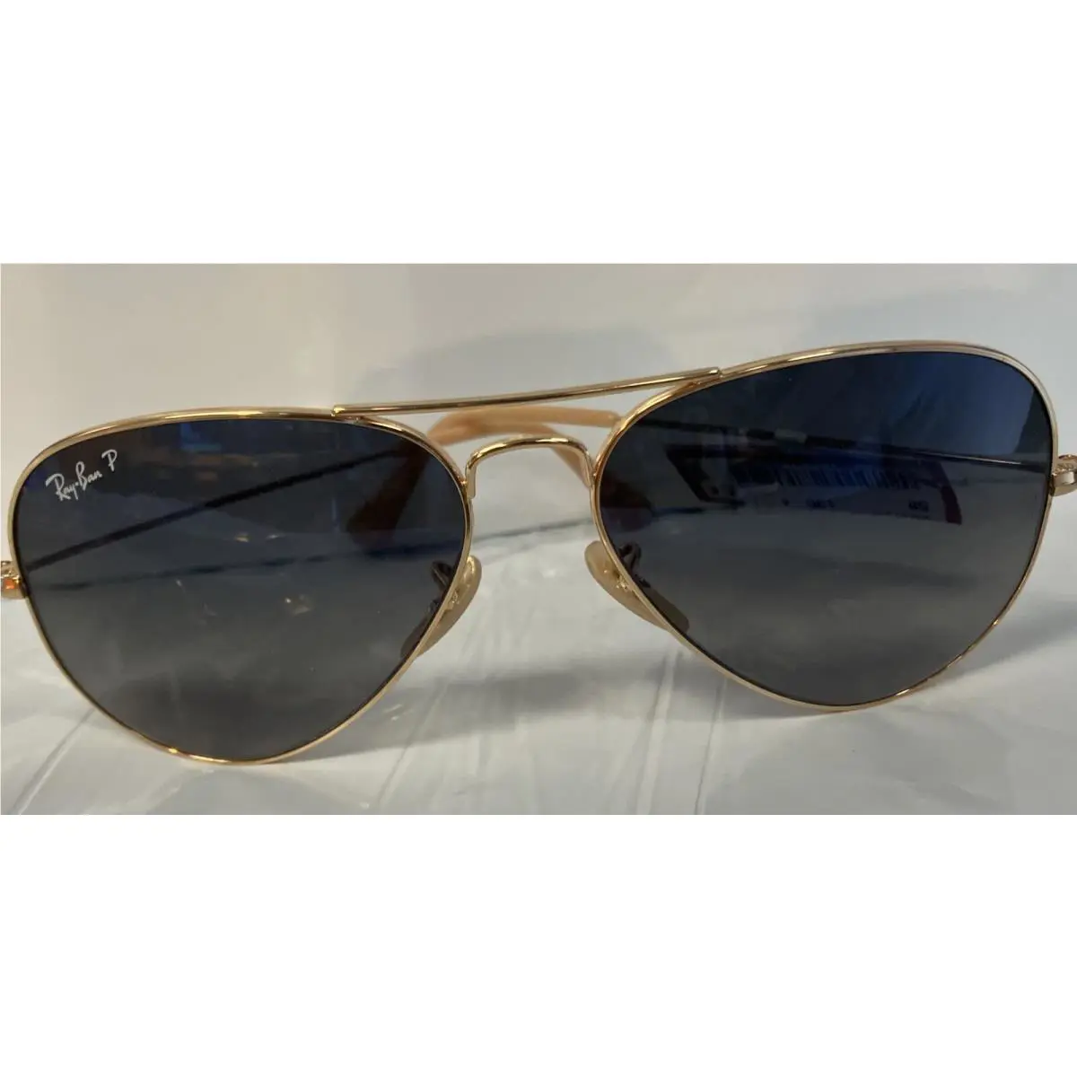 Ray Ban Polarized Gold Aviators Unisex