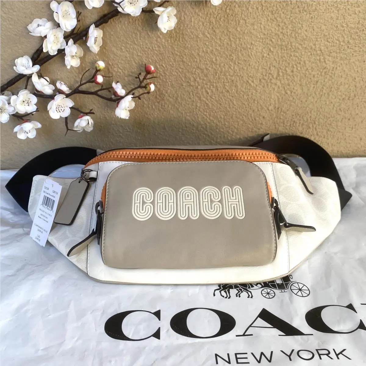Coach Track Belt Bag In Colorblock with Coach C8129