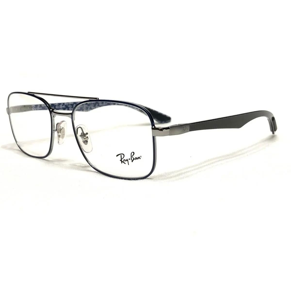 Ray Ban RB8417 2953 Mens Blue Carbon Fiber Aviator Eyeglasses Frames 53/18 - Frame: Blue & Black, Manufacturer: 2953