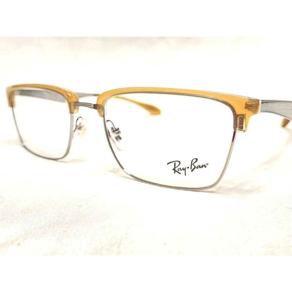 Ray Ban RB6397 2935 Tan/gunmetal Rectangle Modern Eyeglasses Frames 52/19