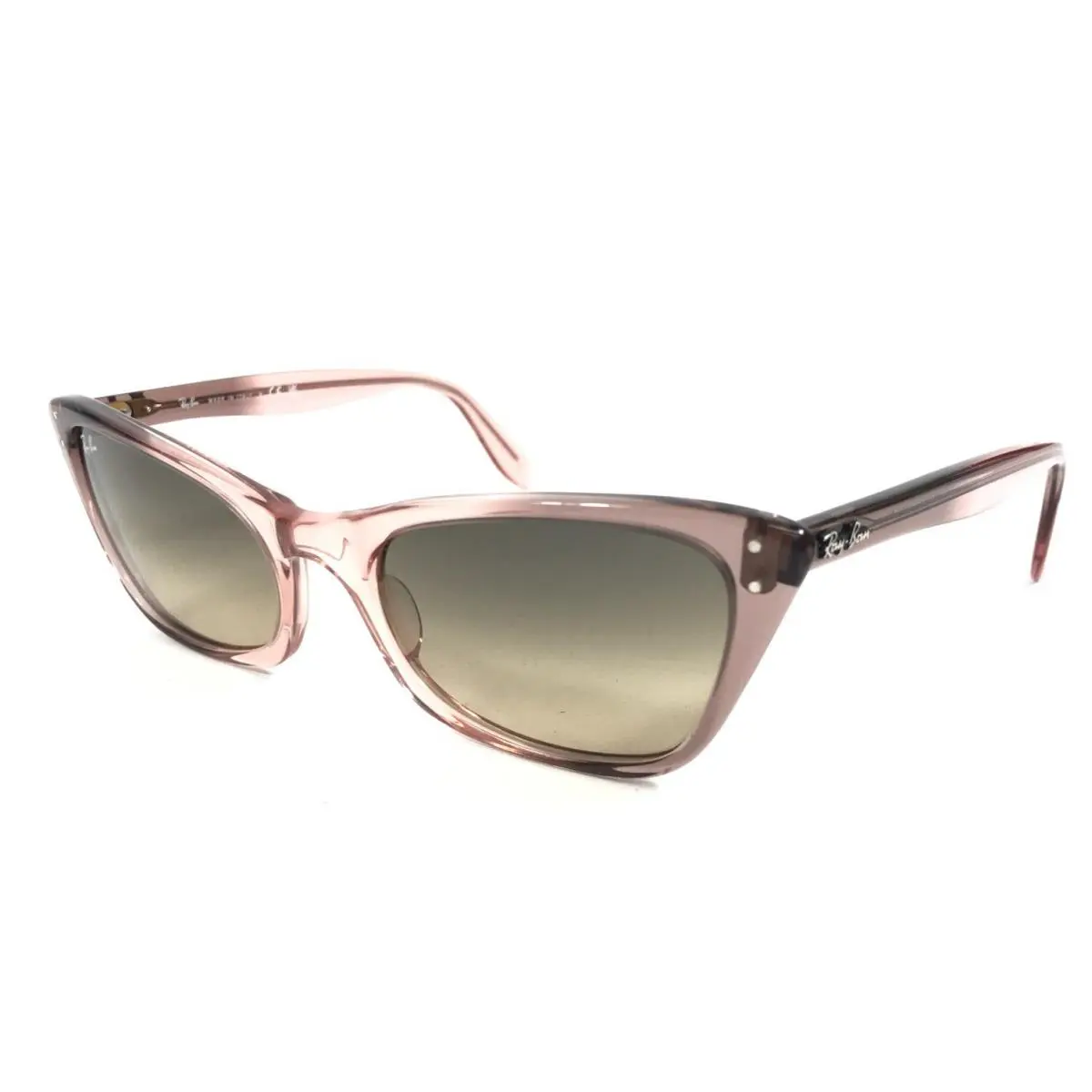 Ray-ban Sunglasses RB2299 Lady Burbank 1344/BG Transparent Pink Brown Grad 55 mm