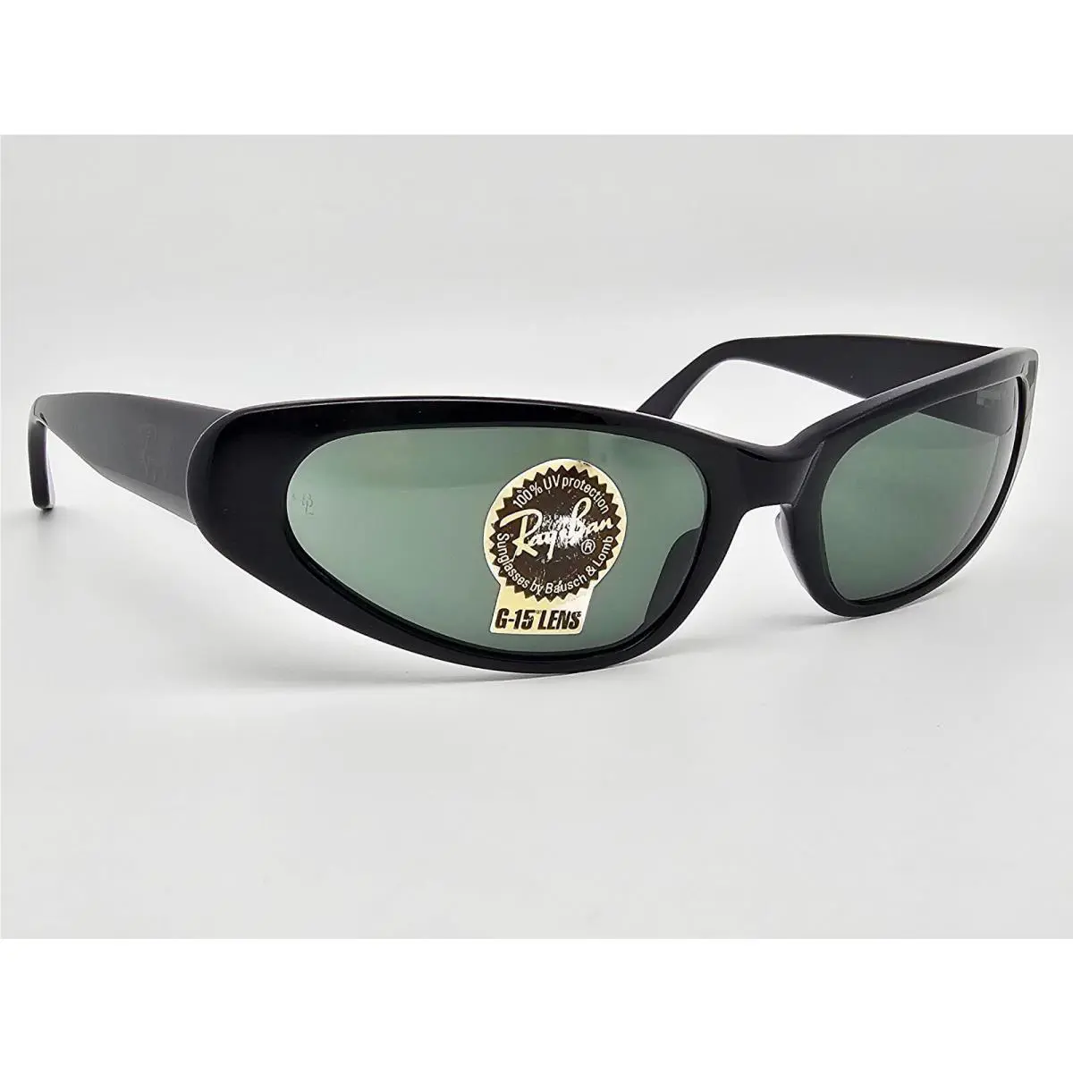 Ray-ban B&l W1924 B L W1924 Xyao Ebony Frame G-15 Green Glass Lens Cat Eye Sunglasses 55mm