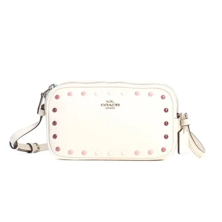 Coach Crossbody Pouch Rivets Chalk Pouch