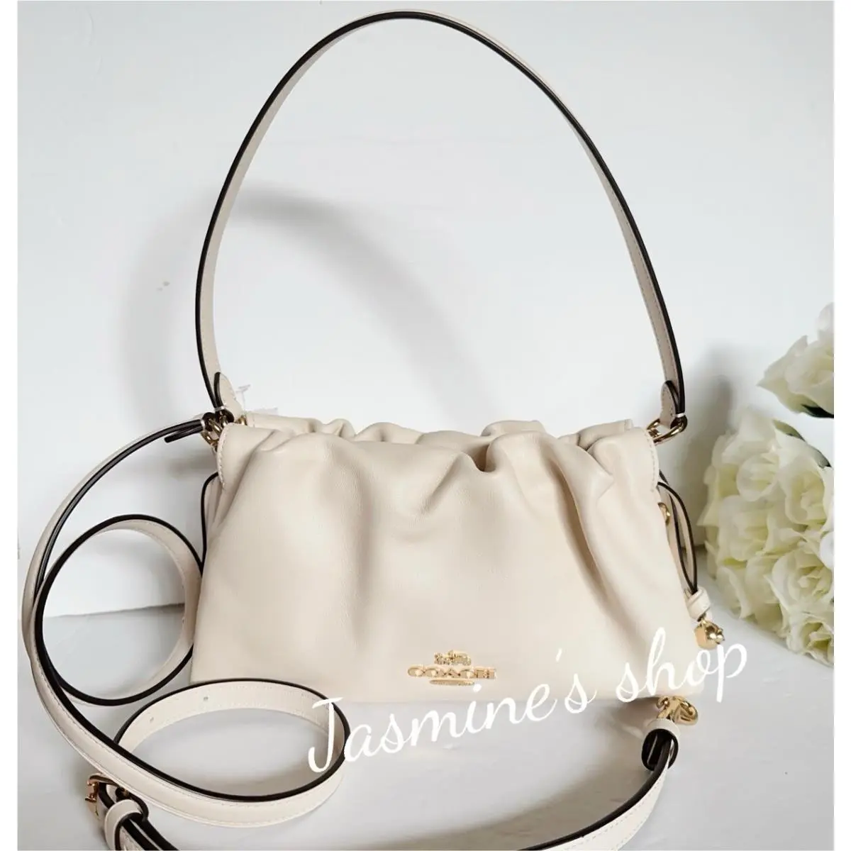 Coach Faye Shoulder Bag with Ruching CV529