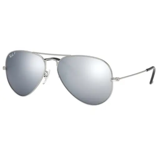 Ray-ban RB 3025 Matte Silver 019/W3 Sunglasses - Frame: Silver, Lens: Silver
