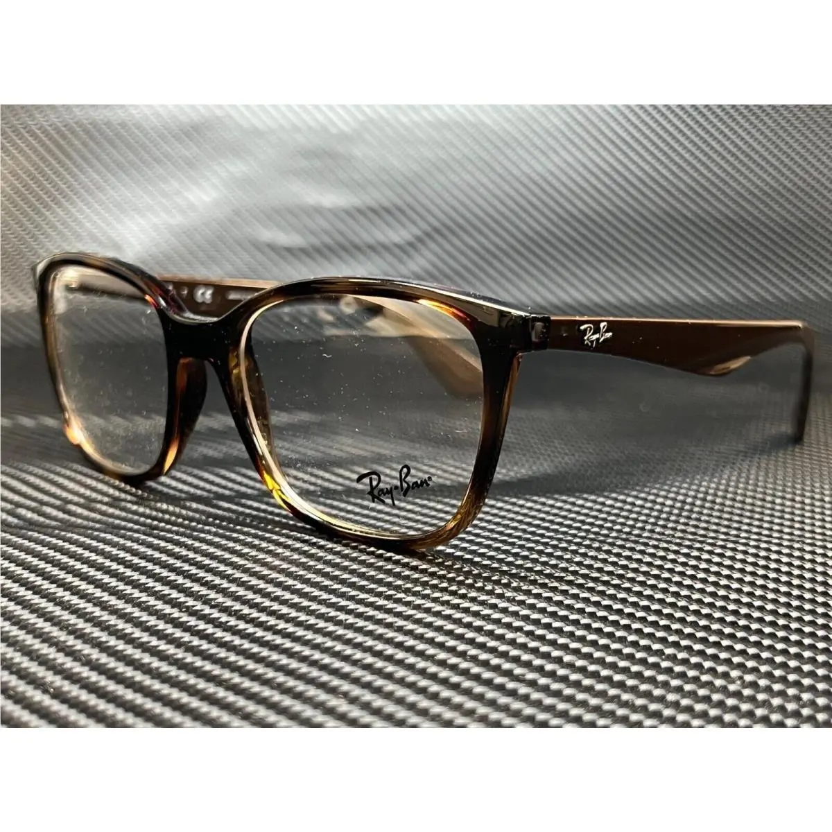 Ray Ban RX7066 5577 Havana Square 52 mm Unisex Eyeglasses