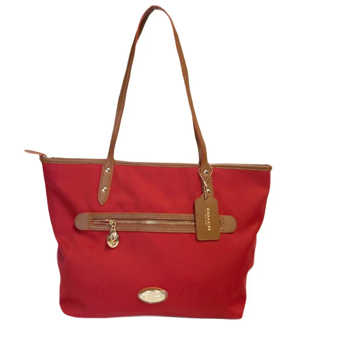 Coach Tote IN Polyester Twill F37336 Classic Red