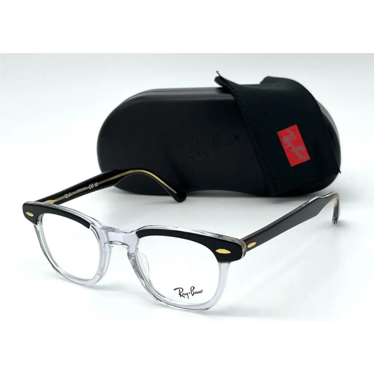 Ray-ban Hawkeye Eyeglasses RB 5398 2034 48-21 145 Black Transparent Frames