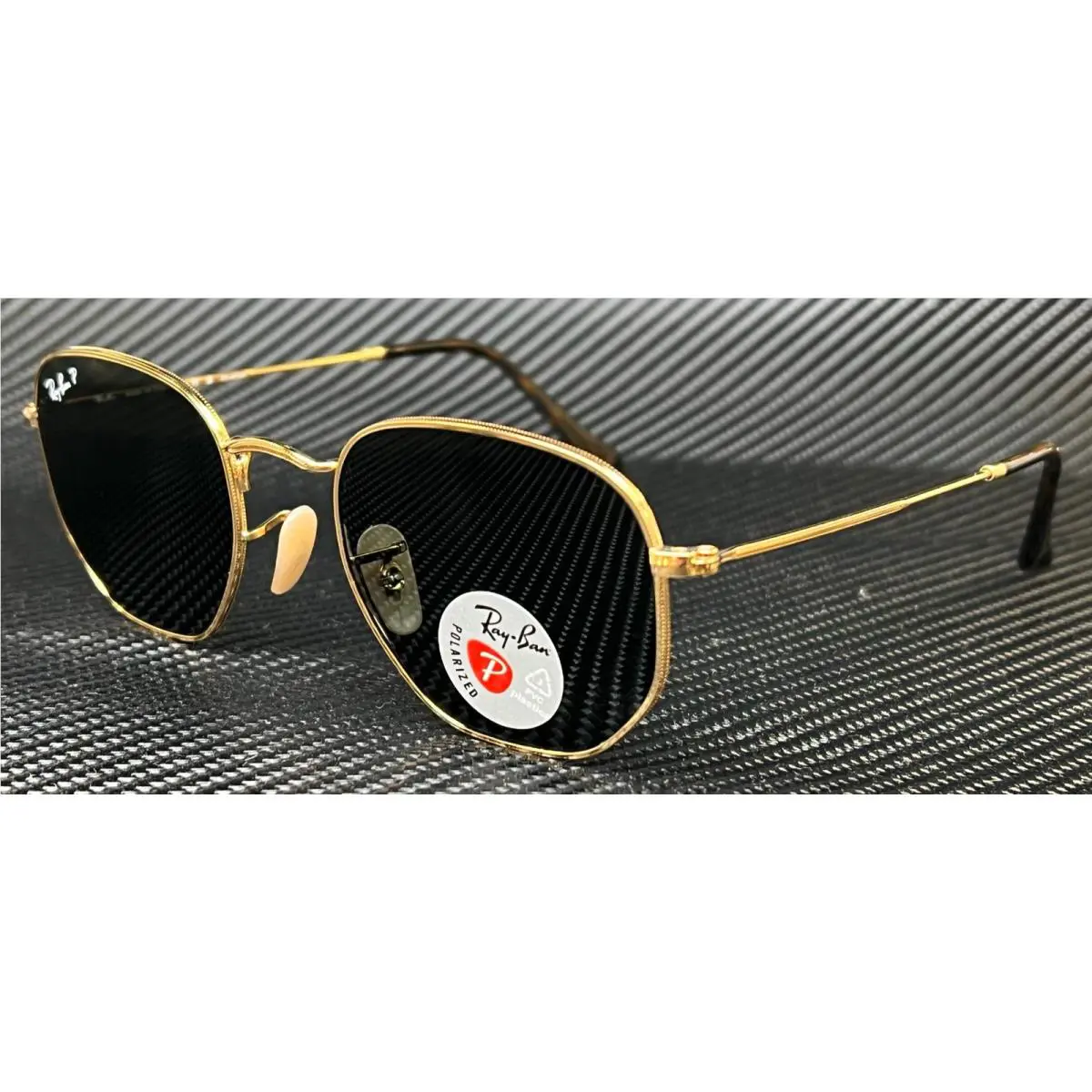 Ray Ban RB3548N 001 58 Arista Round 51 mm Unisex Polarized Sunglasses