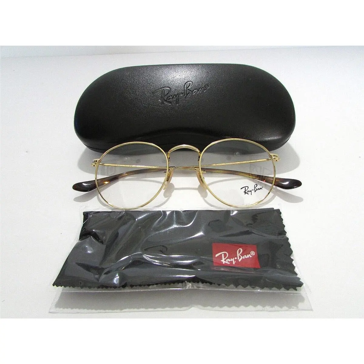Ray Ban RB3447V RB 3447V 2500 Arista Round Metal Eyeglasses Rx-able Frame 50 MM