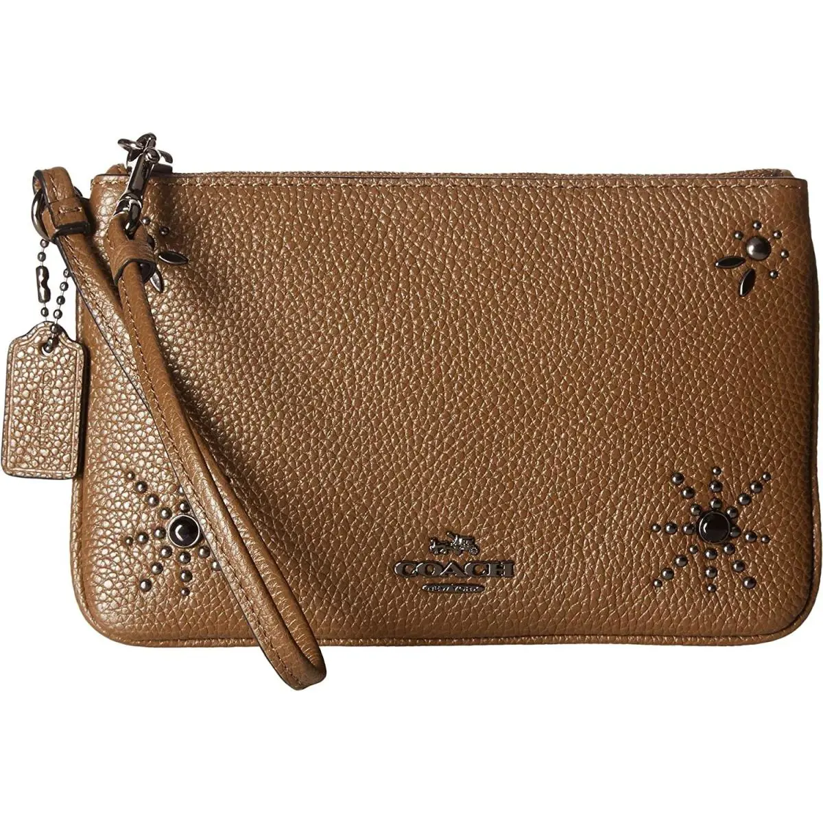 Women`s Western Rivets Small Wristlet Dk/fatigue One Size by Coach