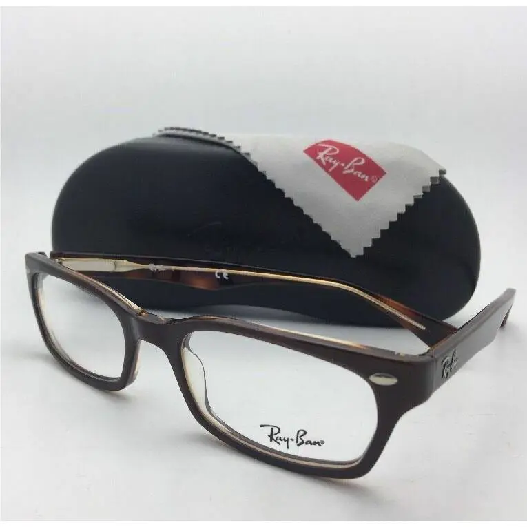 Ray-ban Rx-able Eyeglasses Highstreet RB 5150 2019 50-19 Brown on Tortoise Frame