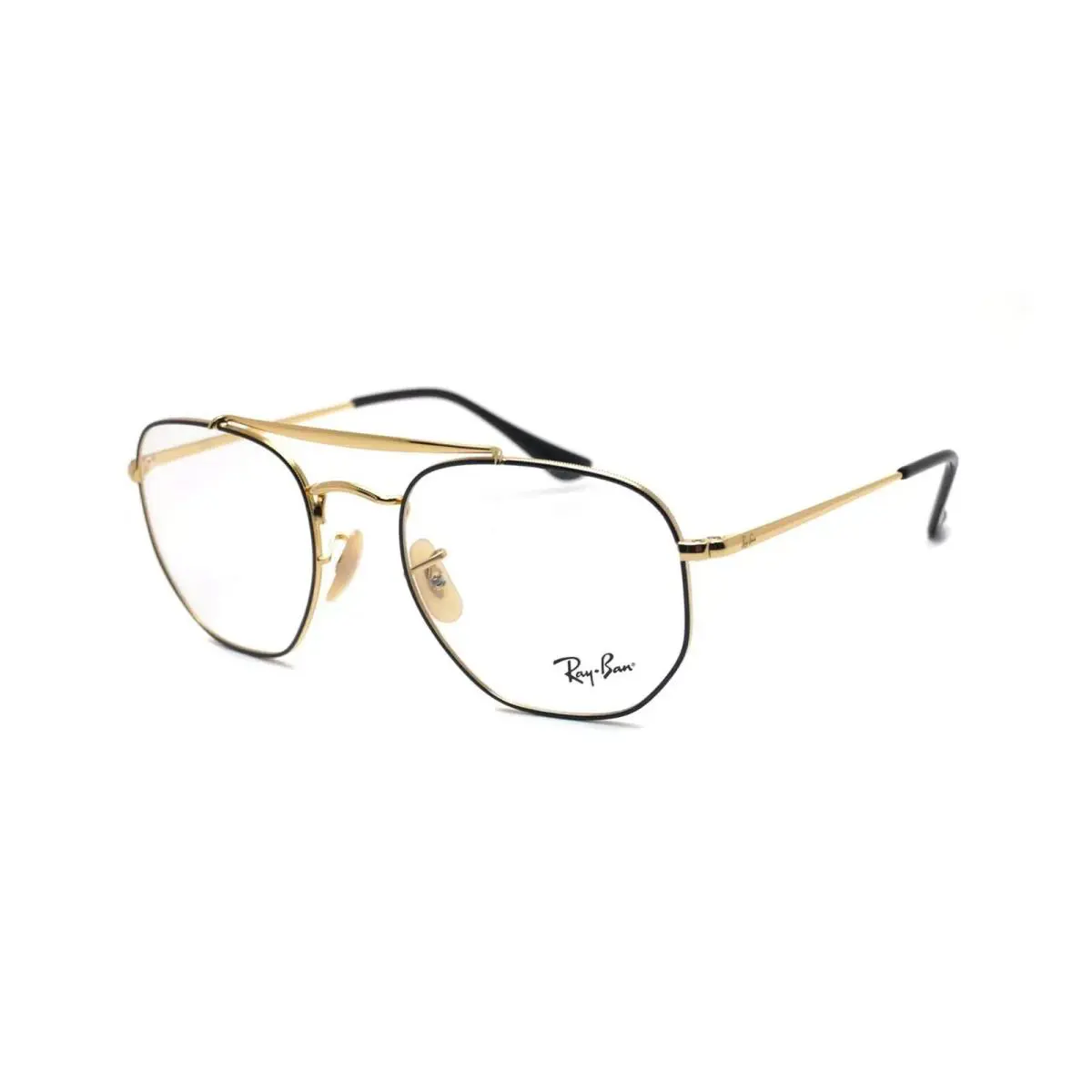 Ray-ban RB 3648V 2946 Black Gold Frames Eyeglasses 51-21