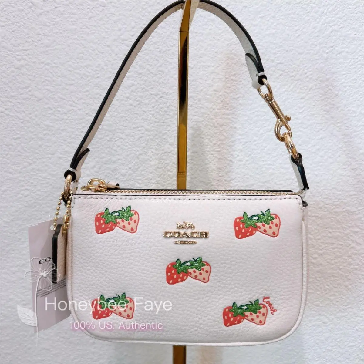 Coach Nolita 15 with Strawberry Print CB608 + Pearl Cha