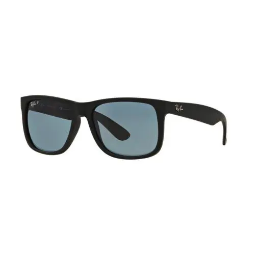 Ray-ban Justin Polarized Blue Classic Black Frame Sunglasses RB4165 622/2V 55 - Frame: Black, Lens: Blue
