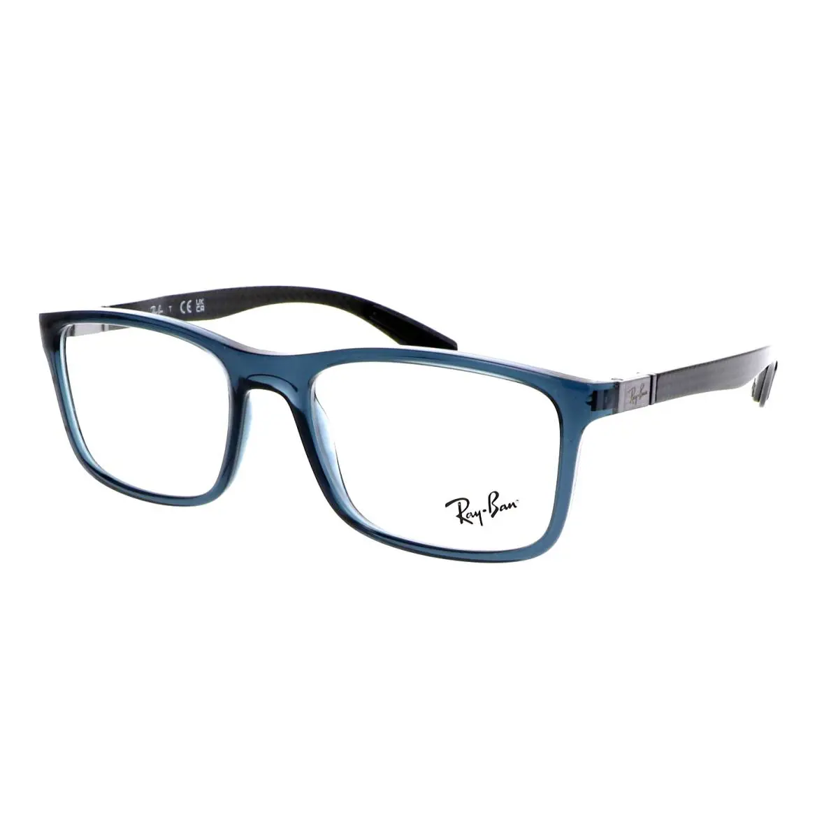 Ray-ban Eyeglasses Tech Series RB 8908 5719 55-18 145 Blue Frames W/carbon Fiber