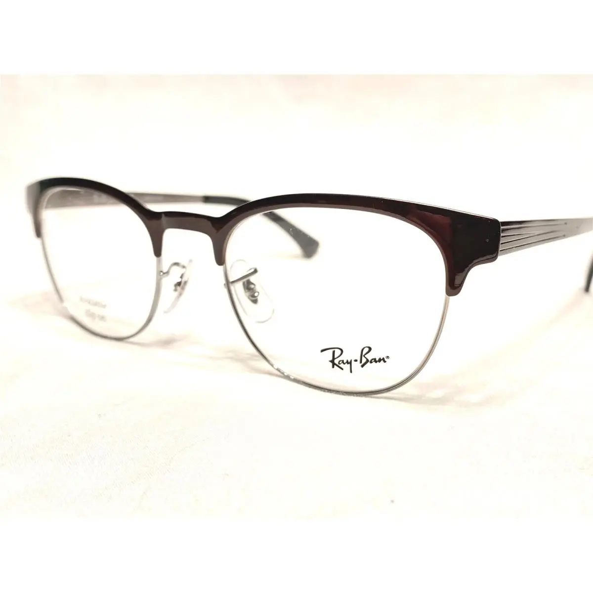 Ray Ban RB6317 2862 Brown Round Square Modern Eyeglasses Frames 51/20 145