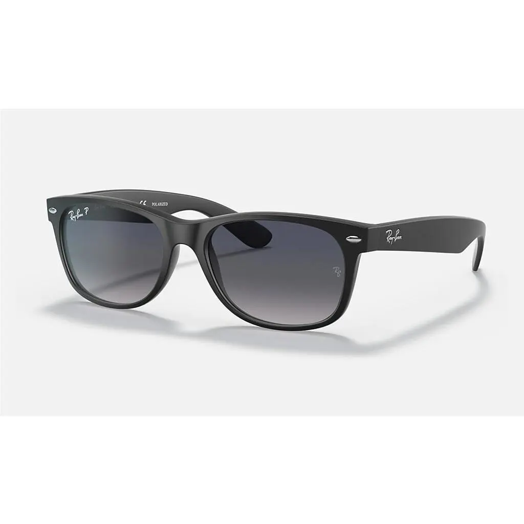 Ray-ban New Wayfarer Classic Wayfarer Classic Matte Black Polarized 55mm Sunglasses RB2132 601S78