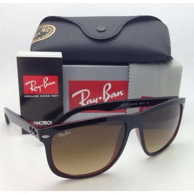Ray-ban Sunglasses RB 4147 6095/85 60-15 Black on Brown Frames Brown Lenses