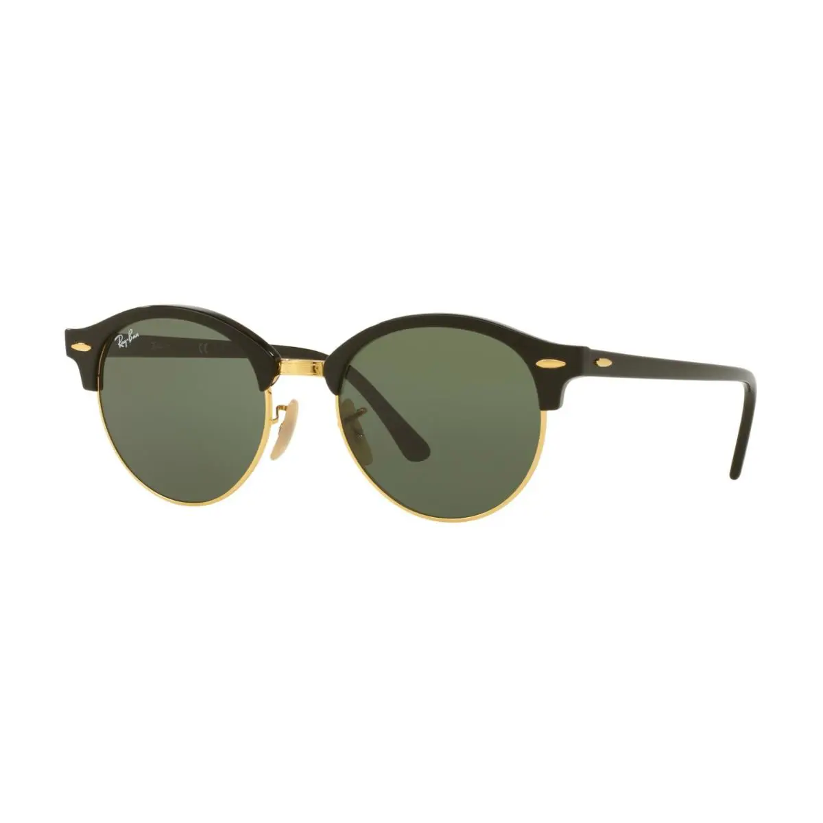 Ray-ban Clubround RB 4246 Black/G-15 Classic Green 901 Sunglasses - Frame: Black, Lens: G-15 Classic Green