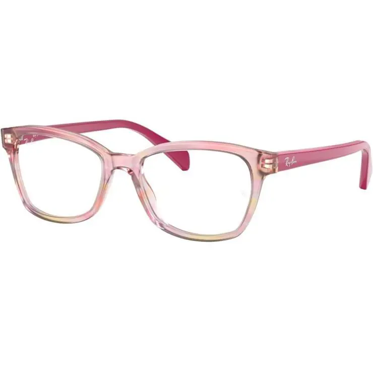 Ray-ban JR RB 1591 3806 Light Pink Crystal Girls Eyeglasses Frame 48-16-130