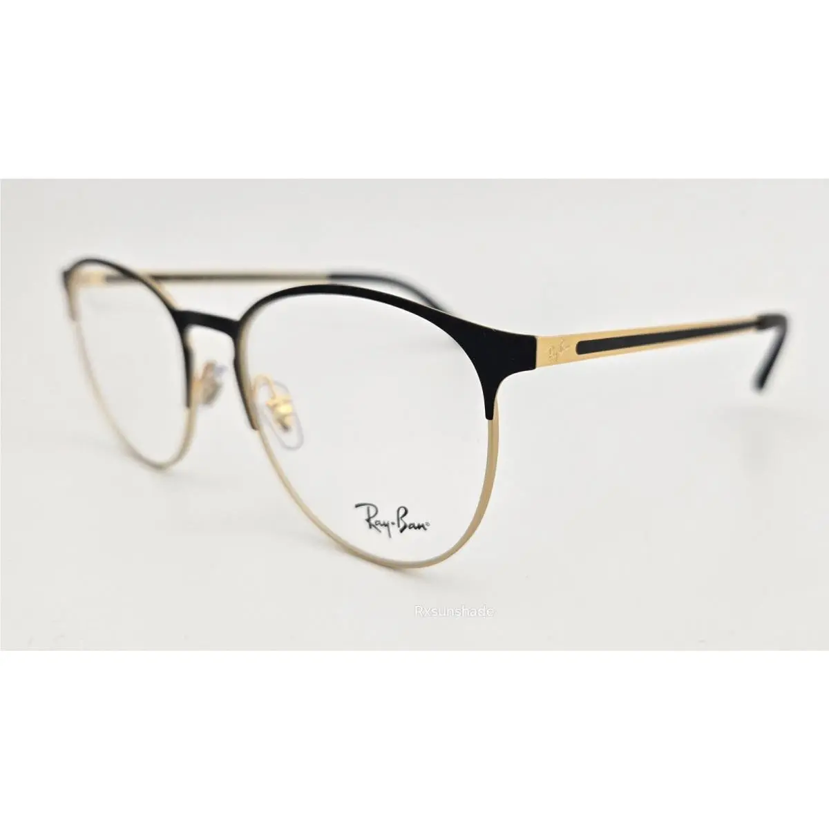 Ray Ban Eyeglasses RB 6375 Color 3051 Black Rubber Gold Size 51