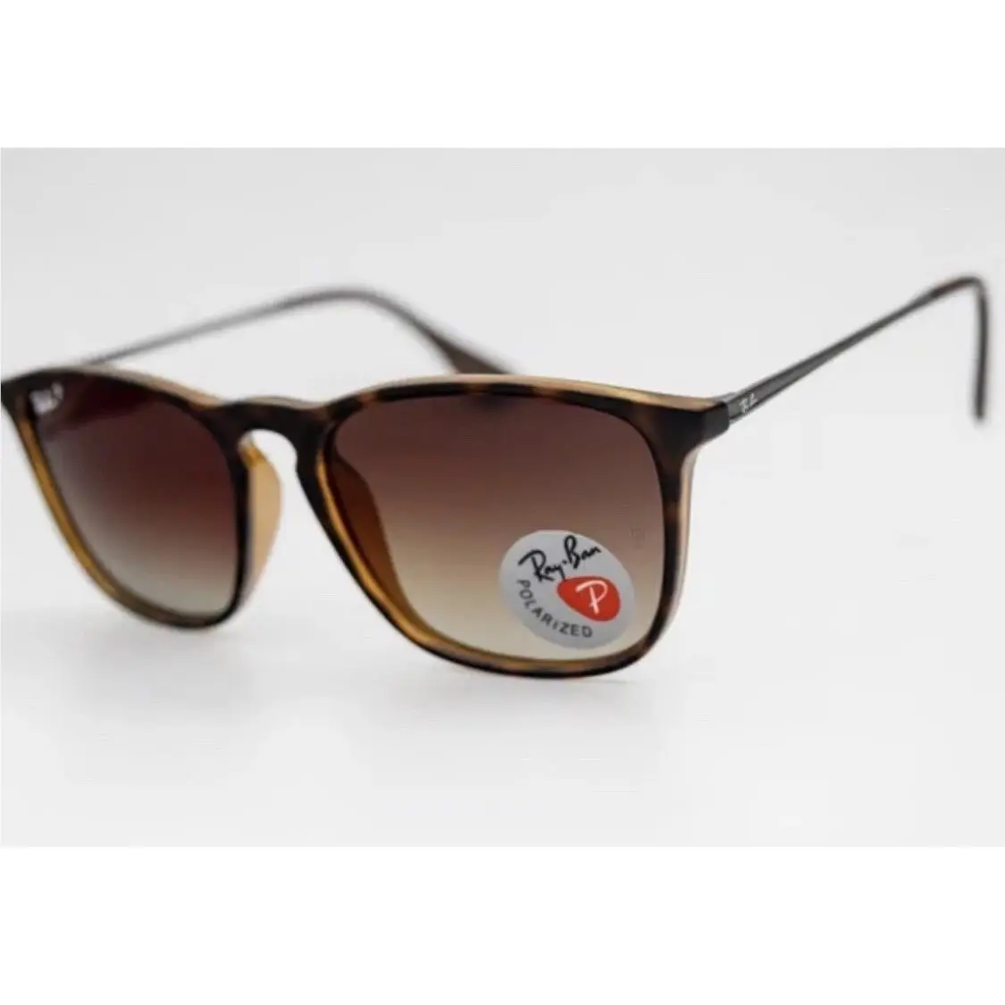 Ray-ban Chris RB4187 Tortoise Gradient Brown Unisex 54mm Sunglasses