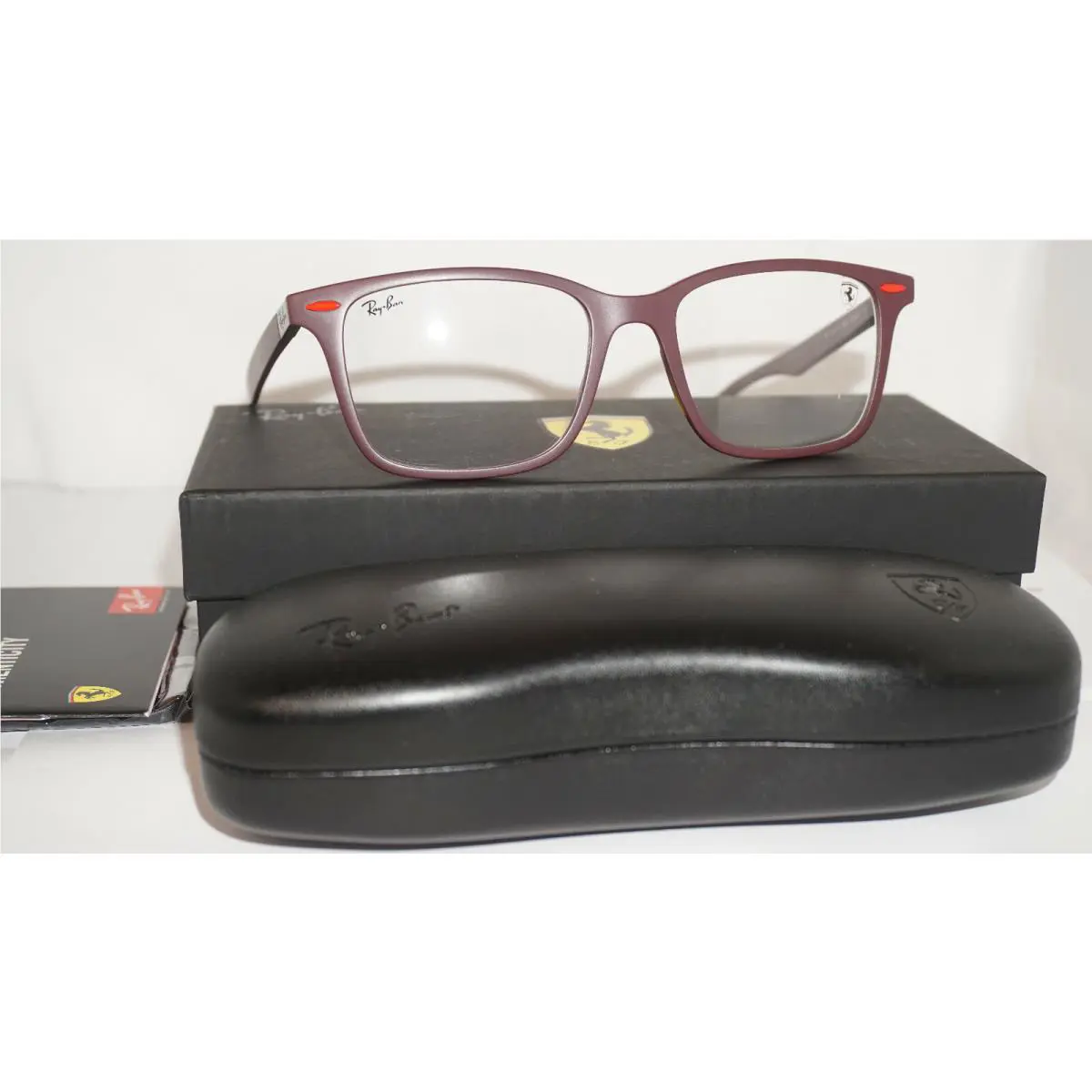 Ray Ban Eyeglasses Ferrari Burgundy RX7144M F631 53 18 150
