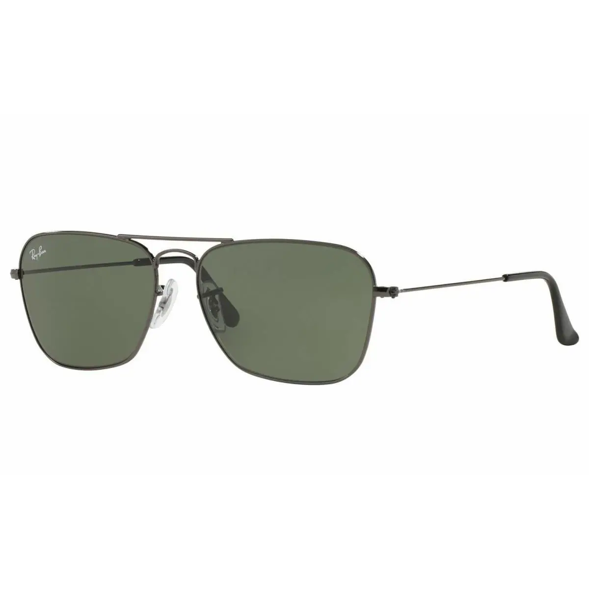 Ray-ban Caravan Gunmetal Green Lens Sunglasses – RB3136 004 55/ RB3136004-55 - Frame: Gunmetal, Lens: Green