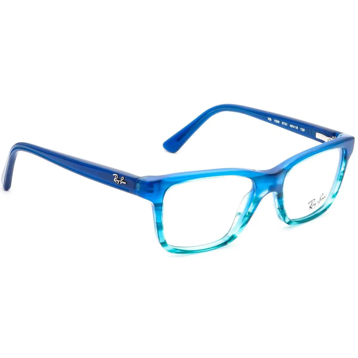 Ray-ban Kids` Eyeglasses RB 1536 3731 Blue Gradient Rectangular Frame 46 16 125 by Ray-Ban