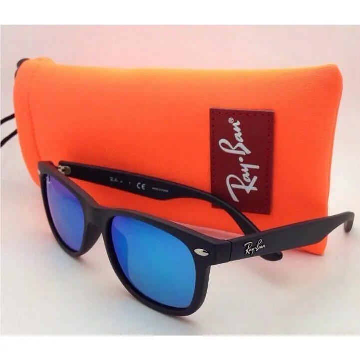Kids Junior Collection Ray-ban Sunglasses RJ 9052-S 100S/55 48-15 Black w/ Blue