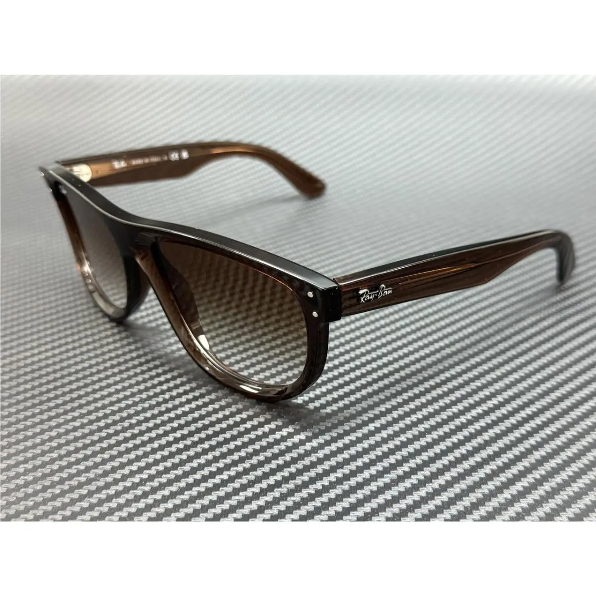 Ray Ban RBR0501S 6709CB Transparent Brown Gradient Unisex 56 mm Sunglasses