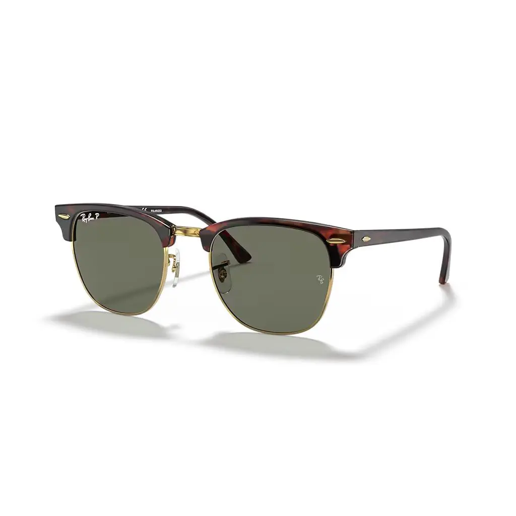 Ray-ban Clubmaster Tortoise On Gold / G-15 Polarized RB3016 990/58 51-21