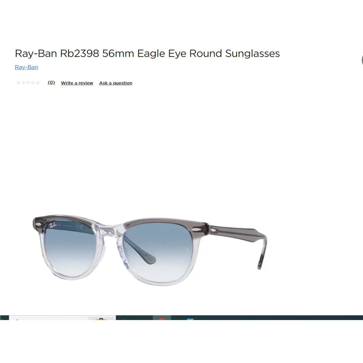 Ray-ban Rb2398 56mm Eagle Eye Round Sunglasses
