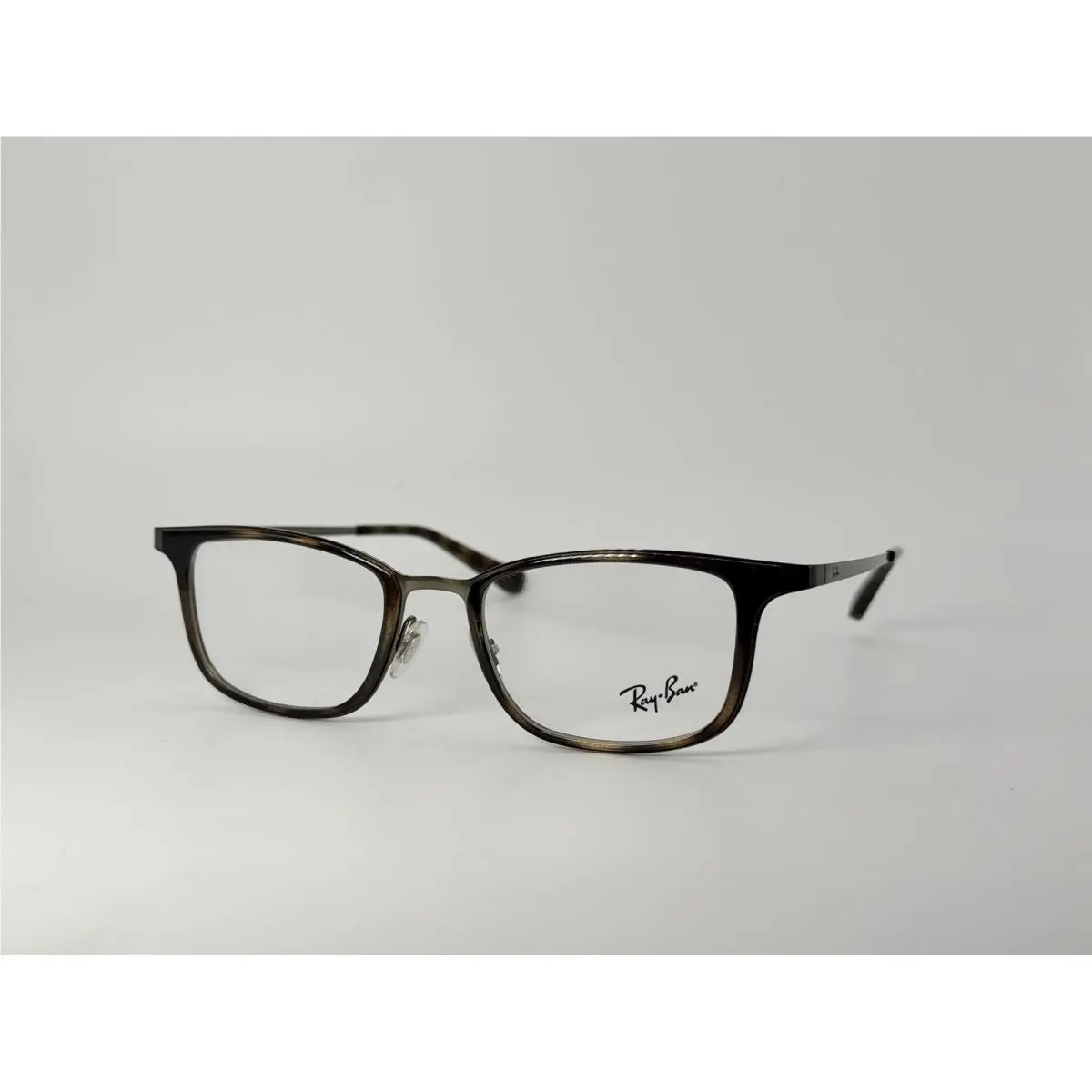 Ray-ban RB6373M 2923 Eyeglasses Brown Tortoise with Brushed Green