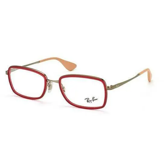 Ray Ban RB 6336 2856 Rubber Red Unisex`s Eyeglasses 51mm 18 140