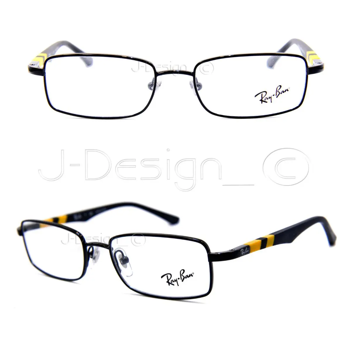 Ray Ban Kids RB 1030 4005 Black Yellow Size 47/16/125 Eyeglasses