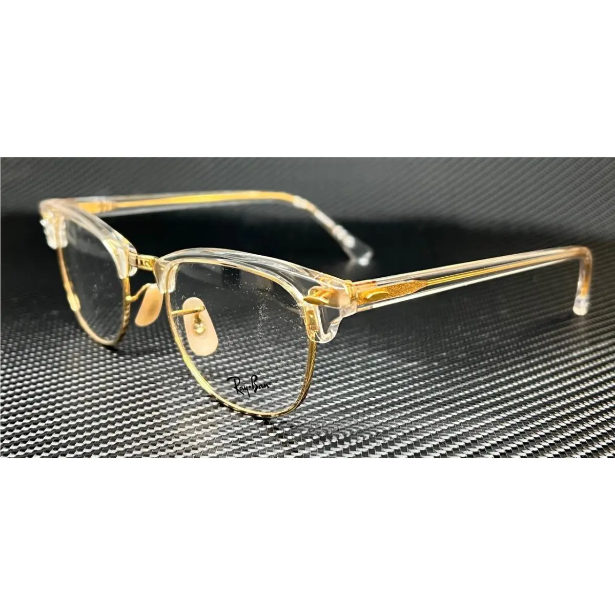 Ray Ban RX5154 5762 Transparent Square Unisex 53 mm Eyeglasses