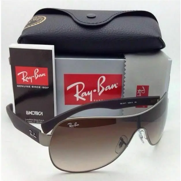 Ray-ban Sunglasses RB 3471 029/13 Matte Gunmetal Frame Brown Gradient Lenses by Ray-Ban