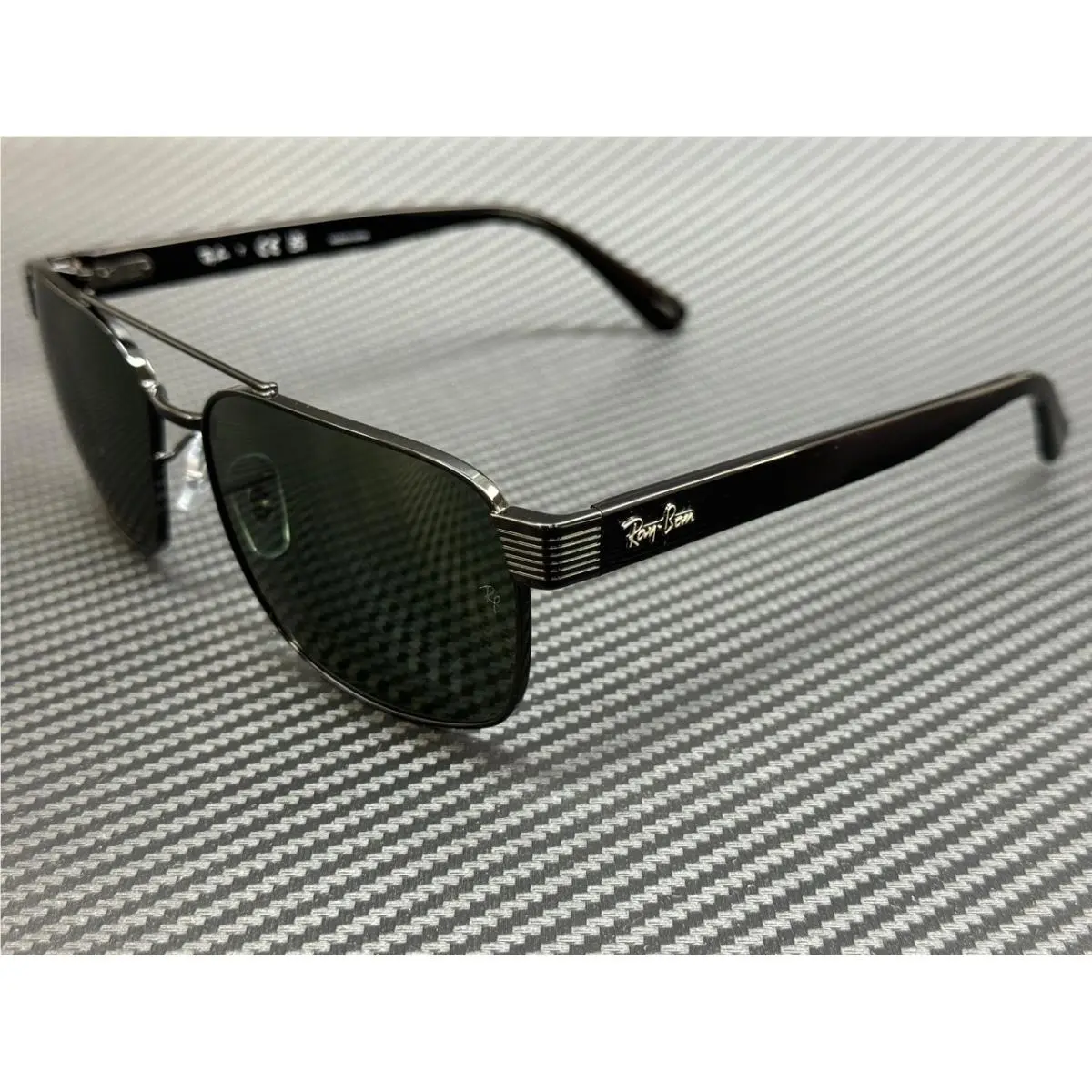 Ray Ban RB3751 002 31 Black Green Unisex 61 mm Sunglasses