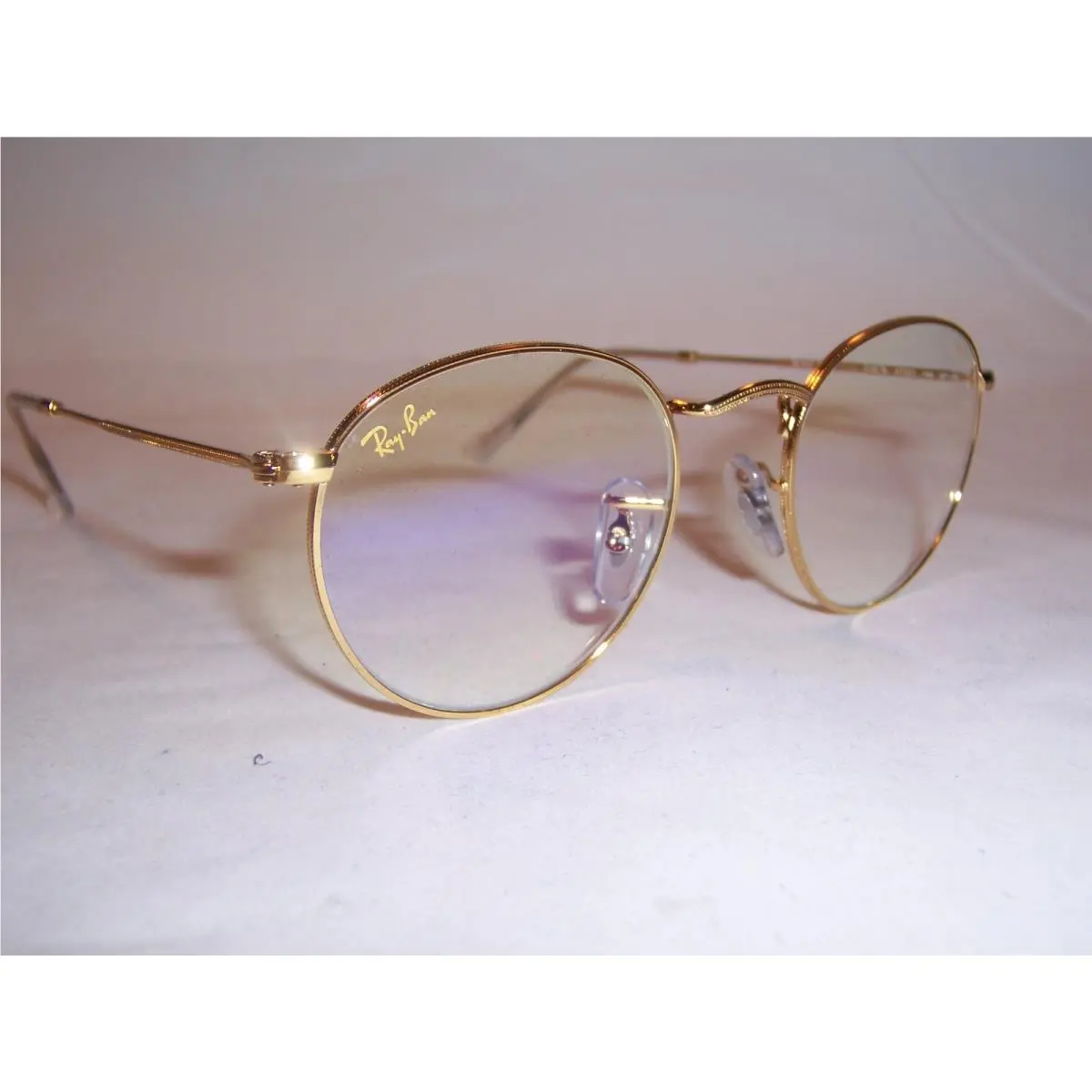 Ray Ban Sunglasses Round Metal 3447 9196BL Gold/clear 47mm