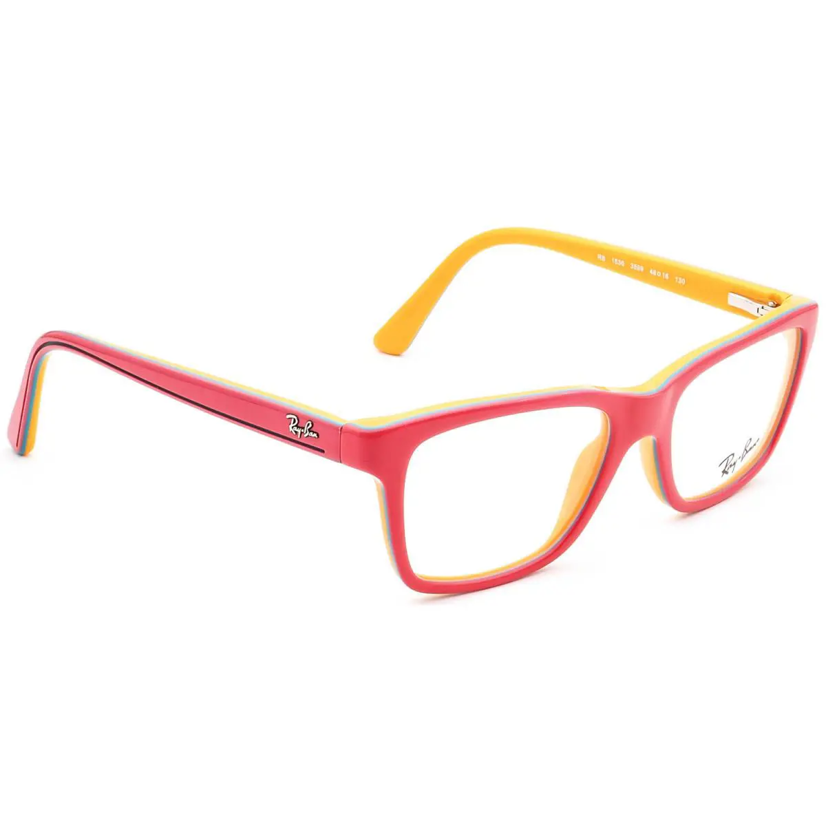 Ray-ban Small Eyeglasses RB 1536 3599 Junior Pink on Orange Frame 48 16 130 - Frame: Pink on Orange