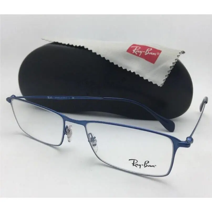 Ray-ban Rx-able Eyeglasses RB 6290 2787 52-17 Blue Metallic Thin Frames by Ray-Ban