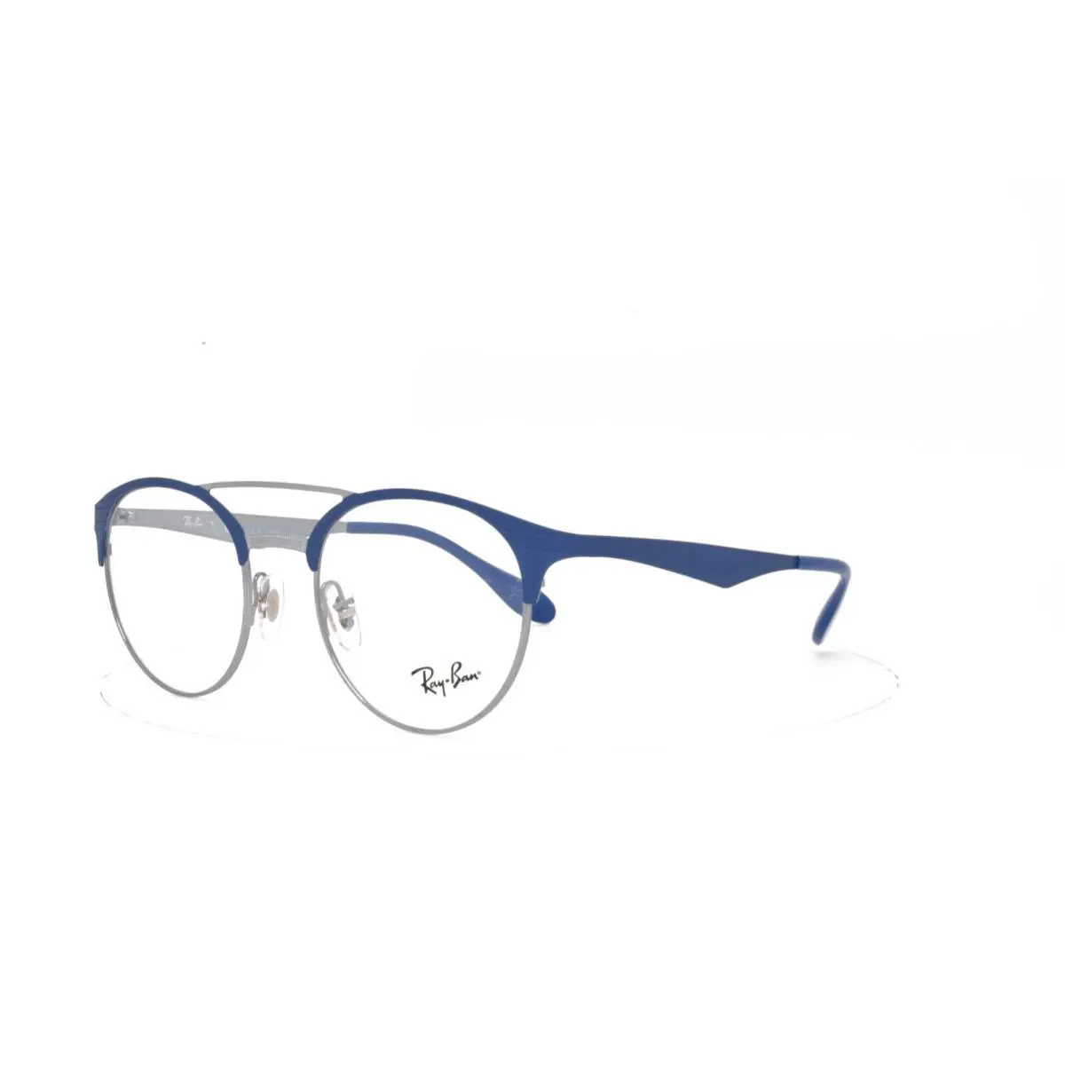 Ray Ban Round Eyeglasses Frame Blue 49-20-140 3545-v 3006 - Frame: Blue