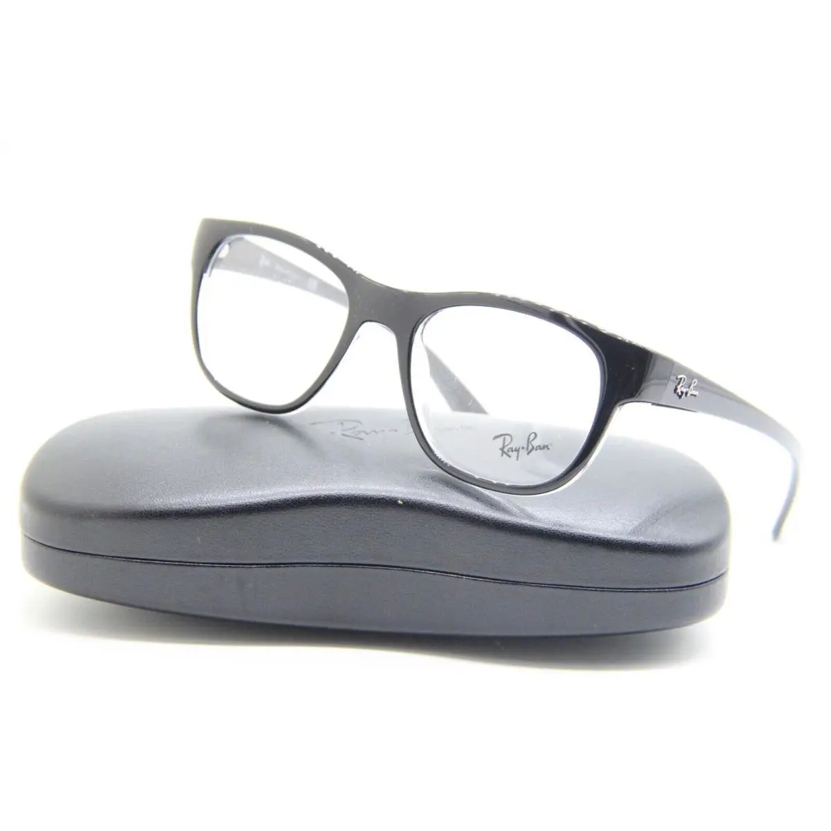 Ray-ban RB 7191 2034 Black Clear Frames W/case Eyeglasses 51-19